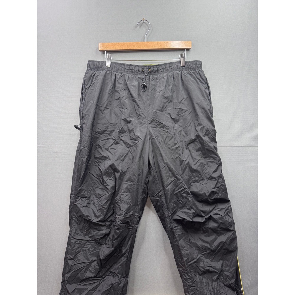 Nautica Competition Men's Black Nylon Track Pants Lined Elastic‎ Waist